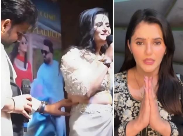 पवन सिंह के कमर छूने पर एक्ट्रेस अंजली का आया जवाब, बोली- गुस्सा भी आया,रोना भी