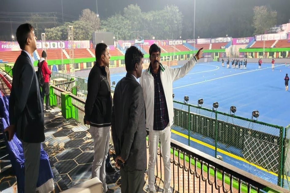 रांची में कल होगा हॉकी इंडिया लीग का आगाज, DC मंजूनाथ भजंत्री ने लिया तैयारियों का जायजा